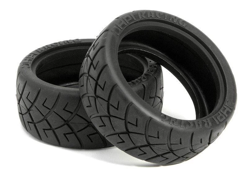 HPI X Pattern Radial Tire, D Compound, 26mm, (2pcs), 1/10th On-Road Cars - Image 1 of 1