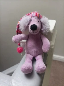 Tiny SLEEPYHEAD POODLE JELLYCAT Bedtime DOG LILAC STRIPE NIGHTCAP Hat RARE 5" VG - Picture 1 of 8