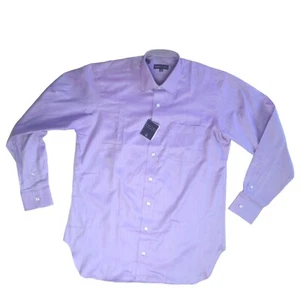 ROBERT TALBOTT Purple Micro Zig Zag Dobby 100% Cotton Dress Shirt MEN Size 15-35 - Picture 1 of 5