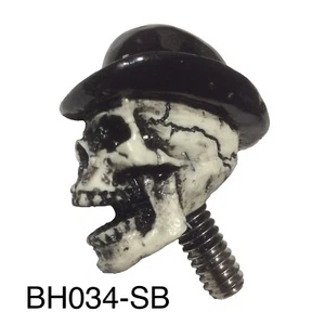 Seat Bolt for Harley Bowler Laughing Skull Hot Rat Street Rod Made in USA 1/4x28 - Picture 1 of 10