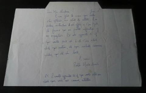 RARE ALS AUTOGRAPH LETTER COVER SIGNED TWICE BY RABBI MOSHE HIRSH.  ANTIZIONIST Cover