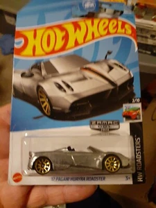 2023 Hot Wheels Walmart #1 Zamac 13 HW Roadsters 2/10 17 PAGANI HUAYRA ROADSTER - Picture 1 of 8