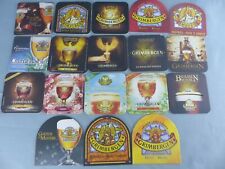 Lot de 18 SOUS BOCK différents GRIMBERGEN beer mats bierviltje Bierdeckel B48
