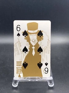 Rob Lucci Spade Six One Piece Japan Limited Film Gold Playing Cards - Picture 1 of 7