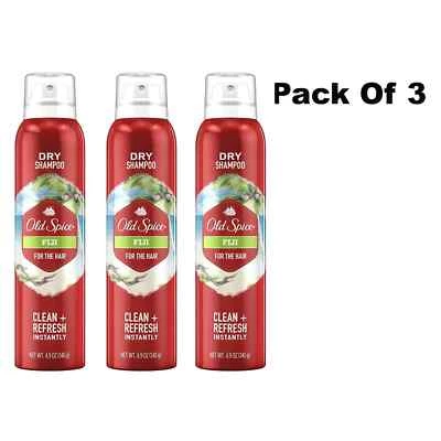 Champú seco para el cabello Old Spice Fiji para hombre, paquete de 3 4,9 fl oz Foto 1 de 2