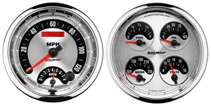 1205 Auto Meter American Muscle 5" Quad Gauge & Speedometer/Tachometer Kit - Picture 1 of 1