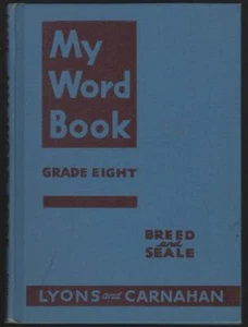 My Word Book Spelling Grade Eight Frederick Breed 1934 Old School Book - Picture 1 of 1