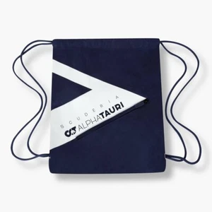 Bolsa de tracción con cuerda de dibujo AlphaTauri F1 - azul marino - mercancía oficial con licencia stock del Reino Unido - Imagen 1 de 2