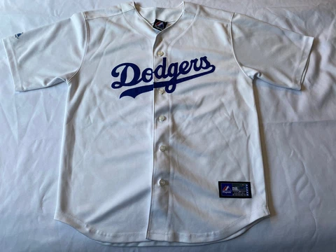 Los Angeles Dodgers Majestic Jersey Boys Youth Sz 14-16 Matt Kemp #27 Cover