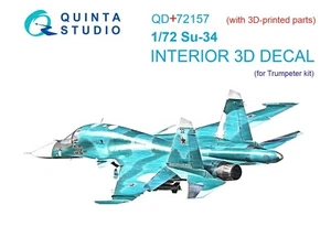 Calcomanía interior Quinta Studio QD+72157 3D + pieza de resina para SU-34 (trompetista) 1/72 - Imagen 1 de 15