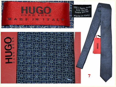 HUGO BOSS Corbata 100% Seda Made In Italy A elegir HB14 T0P - Imagen 1 de 4