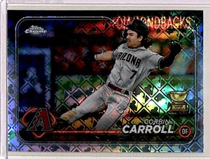 2024 Topps Chrome Logofractor Corbin Carroll RC Arizona Diamondbacks #267 - Picture 1 of 2