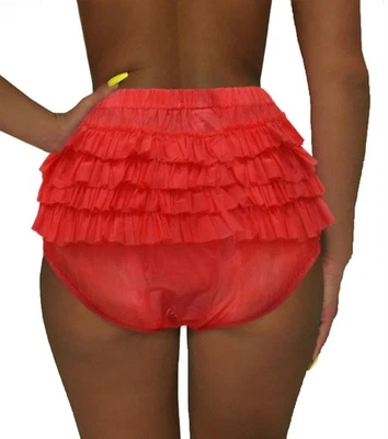 super soft PVC Rüschen 4302R Windelhose Rüschenhose Gummihose Schlüpfer ABDL - Bild 1 von 2