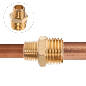6 Stück Kupfer Gelenk Adapter Stachel Schlauch Armaturen Garten Verbinder - Bild 1 von 12