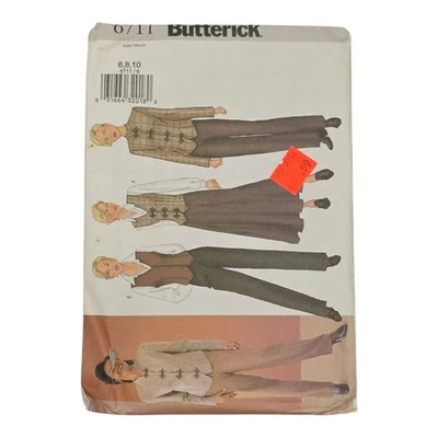 Butterick 6711 Misses Jacket Vest Skirt & Pants Sewing Pattern Sizes 6-10 Uncut - Image 1 of 4