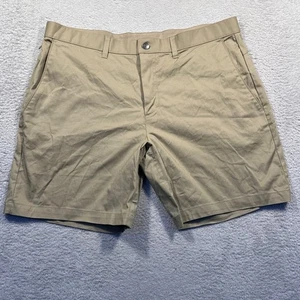 Fabletics Mens Khaki 7.5" Shorts Size38 Casual Golf Walking Everyday Performance - Picture 1 of 8