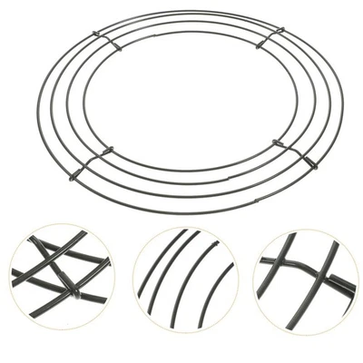 2Pcs Wreath Frame for DIY Flower Decorations Round Wire Form - image 1 of 4