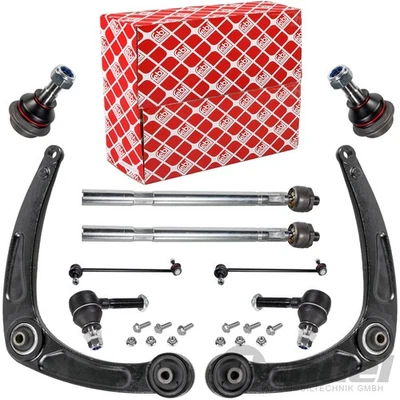 Febi Wishbone Ensemble 10 Pièces Avant Convient pour Citroen C4 Peugeot 307 Ab - Photo 1/4