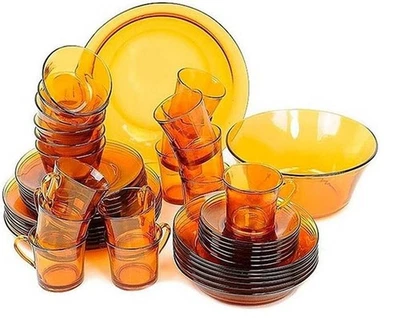 Duralex Vermeil 44 Piece Tableware Set