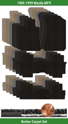 Juego de alfombrillas bereber personalizadas Lloyd para Mazda MPV 1989-1999 (3 piezas) #W7E Foto 1 de 4