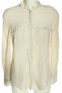 MANGO Blusa-camisa Mujeres Talla EU 36 crema look casual - Imagen 1 de 5