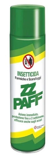 12 x Insetticida spray aerosol per scarafaggi formiche ZZ PAFF 300 ml.