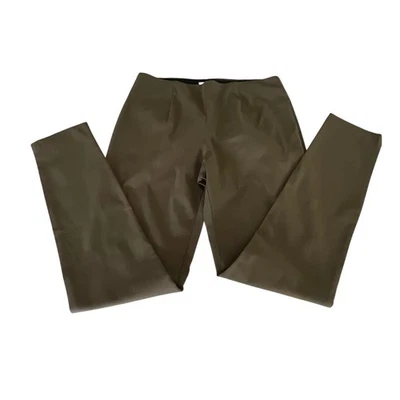 Pantalones al tobillo Calvin Klein verde oliva tejidos elásticos talla 6 oficina informales Foto 1 de 4
