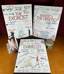 The Exorcist Trilogy Scripts Signed- Autograph Reprints- 3 Scripts- Horror - Picture 1 of 11