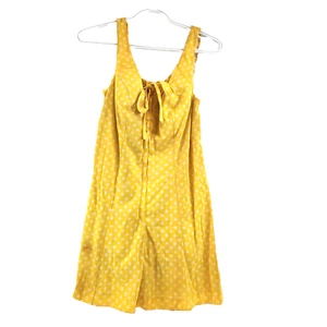 Ceeb of Miami Polka Dot Yellow Swim Dress Swimsuit Bathing Suit Size 38 1960s - Picture 1 of 14