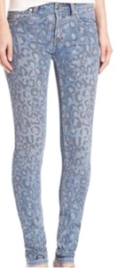 Marc Jacobs Jeans Women’s Sz 29 Animal Print Angie Ankle Mid Rise Designer - Picture 1 of 10