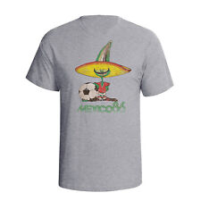 Mexico 86 Pique Herren Mens Organic Cotton T-Shirt Classic FOOTBALL World Cup