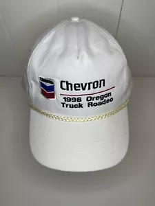 Vintage Style Chevron 1996 Oregon Truck Rodeo Trucker Hat Snapback White - Picture 1 of 8