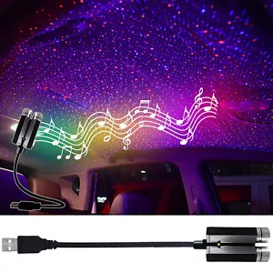 USB-Autodach Innen Atmosphäre Sternenhimmel,Lampe LED Stern Projektor Nachtlicht - Bild 1 von 11