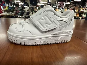 New Balance Toddle 550 Encaje Bungee con Correa Superior Blanco IHB550WW Elige Talla - Imagen 1 de 8