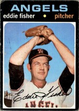 1971 TOPPS EDDIE FISHER CALIFORNIA ANGELS #631