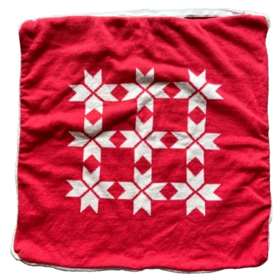 Funda Cojín Cuadrada IKEA Roja Blanca VINTERFINT Copos de Nieve Navidad 20"x20"  Foto 1 de 4