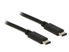 5x USB Kabel Delock C -> C St/St 1.00m schwarz