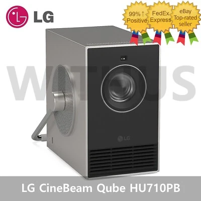 LG CineBeam Qube HU710PB 4K RGB Laser Projector 120" 500 ANSI Home Theater - Image 1 of 4