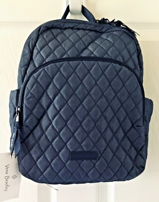 Vera Bradley ~ "Moonlight Navy" (Azul Denim) ~ Mochila Compacta Esencial ~ Nueva con Etiquetas Foto 1 de 4