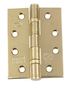 Strong E/B Butt Hinge, Ball Bearing, 102 x 76 mm, Stainless Steel Heavy Duty - Picture 1 of 2
