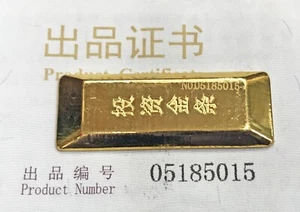 CHINA NATIONAL GOLD GROUP CORP 20 GRAMS 999.9 GOLD PYRAMID BAR ASSAYED COA - Picture 1 of 5