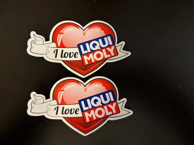 I love LIQUI MOLY calcomanía adhesiva, original, 5" x 2,75", NUEVO JUEGO DE 2 piezas Foto 1 de 1
