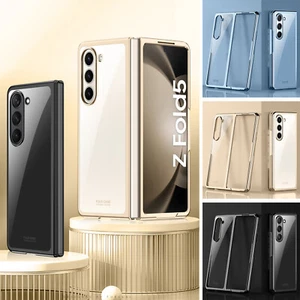 For Samsung Galaxy Z Fold5/Fold4/Fold3 Luxury Transparent PC Thin Fit Phone Case - Zdjęcie 1 z 19