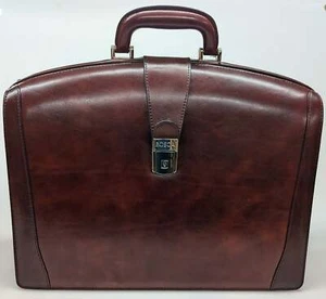 Bosca Old Leather Dark Brown Partners Briefcase #823-58 - Picture 1 of 4