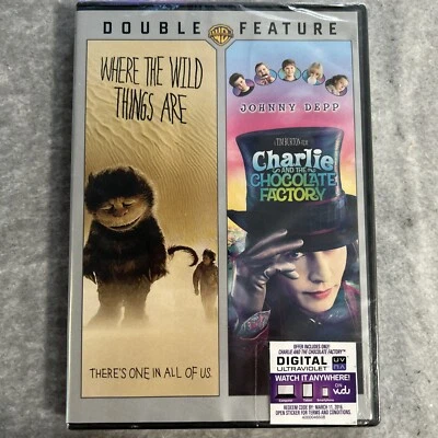 Double Feature Where The Wild Things Are / Charlie And The Chocolate Factory DVD - Image 1 of 4