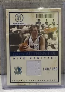 2004-05 Fleer Authentix #JA-DN "Jersey Authentix" Dirk Nowitzki /150 *Mavericks - Foto 1 di 2