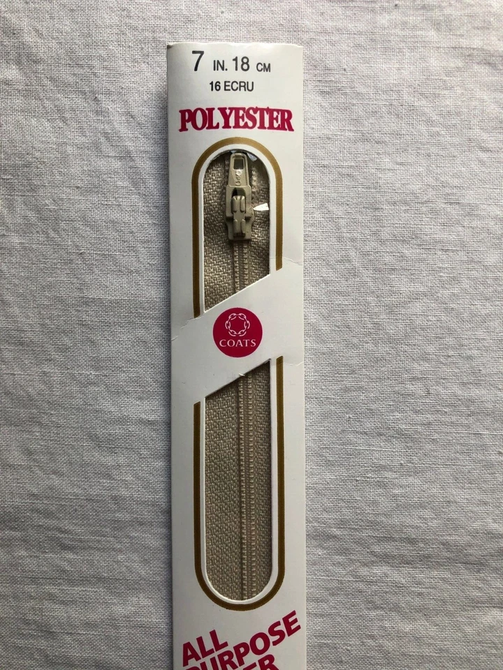 New Coats Zipper 7" Polyester Coil - Choose Color - Image 1 of 1