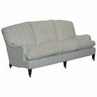 HOWARD & SONS FULLY STAMPED SOFA FEATHER FILLED FEATHER CUSHIONS TICKING