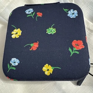 Kate Spade Printed Jewelry Holder BLUE Floral Lovely NEW - Picture 1 of 3