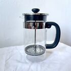 Bodum French Press Glass And Black Plastic 2 Cup Coffee Maker